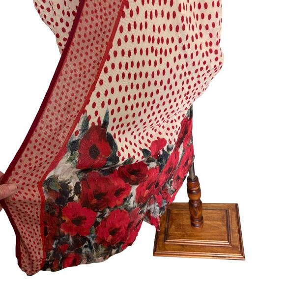 Blank London Aviriska Kimono poppy OS Boho Cottagecore  bl-nk ANTHROPOLOGIE - Picture 5 of 11